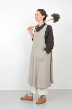 fog linen workリネンエプロンナチュラル　新品難ありのサムネイル