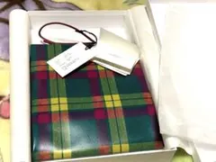 UNKNOWN PRODUCTS レザーペーパーバッグ マクミラン柄 三越伊勢丹