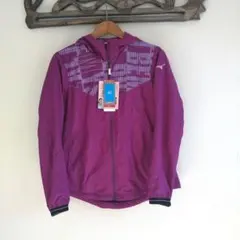 ミズノ　ウィンドブレーカー 紫 フード付き　XL