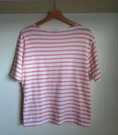 SAINT JAMESストライプTシャツ(サーモンピンク)のサムネイル
