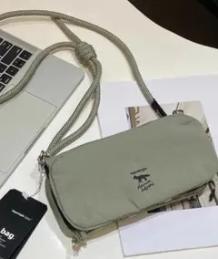 メゾンキツネxトポロジーTopologie ボトルサコッシュ バッグ カーキ