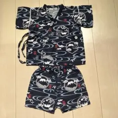 JK OIL 95cm 甚平 富士山柄 ネイビー 夏祭り
