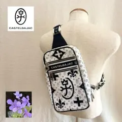 CASTELBAJAC ボディバッグ ホワイト×ブラック