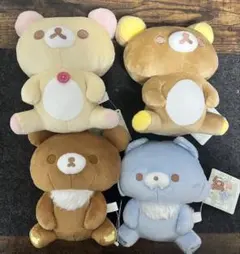 リラックマ チャイロイコグマのお友達　みあげておすわりぬいぐるみ　全4種セット