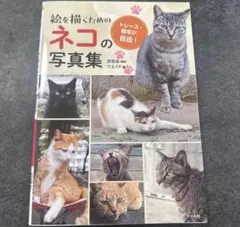【新品】絵を描くためのネコの写真集 トレース・模写が自由!