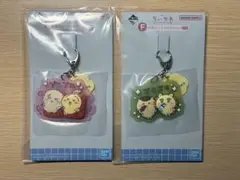 【セット】ちいかわ銭湯くじ　F賞　銭湯ラバーチャームキーホルダー