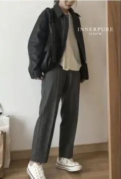 ブラックレザーショートジャケット