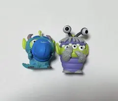 ピクサー　コスチュームエイリアン　かくれんぼフィギュア　2種セット