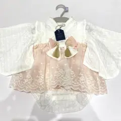 【新品未使用】 ベビー袴 袴ロンパース 女の子 コトリ バースデイ 80cm