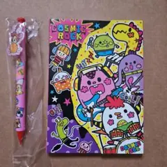 【未使用品】平成レトロ　COSMIC ROCK メモ帳とシャーペンセット
