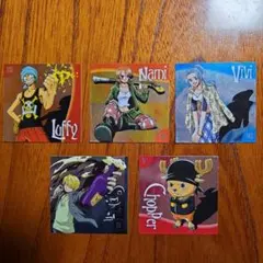 平成レア】ワンピース ONE PIECE 森永製菓 シール 6枚セット - メルカリ