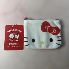 ハローキティ　ふわふわダイカットポーチ