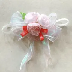 No.1182 ドッグチョーカー　一点　春　ピンク　撮影