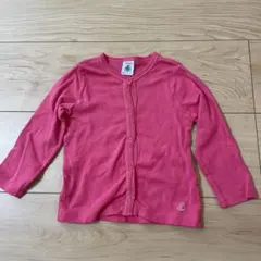 新品未使用 Petit Bateau プチバトー　ピンク カーディガン 80㎝
