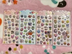 たまごっち　4枚セット　ボンボンドロップシール風