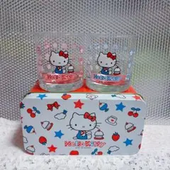 i. ハローキティ　缶入り　グラス　HELLO KITTY SANRIO