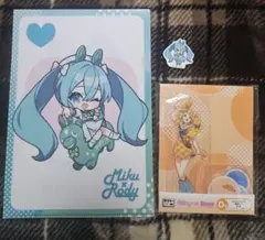 タイトーくじ 初音ミク× RODY D賞 クリアスタンド　E賞 クリアファイル