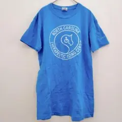ギルダン 【S】ライトブルー ノースカロライナ Tシャツ 半袖 トップス 古着