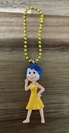 インサイドヘッド ヨロコビ キーホルダー マスコット ボールチェーンのサムネイル