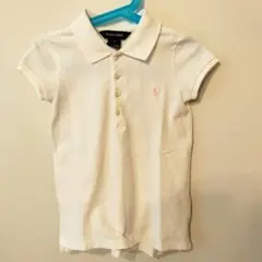 美品　Ralph Lauren　半袖ポロシャツ　白　キッズサイズ6