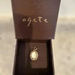 agete（アガット）K10 リバーシブルネックレスチャーム