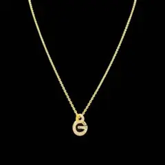 《人気》GIVENCHY ジバンシー Gロゴ パヴェ ネックレス ゴールド 美品