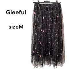 美品✨Gleeful しまむら　チュールスカート　花柄　Mのサムネイル