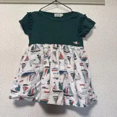la poche biscuit ヨット柄ワンピース 90cm