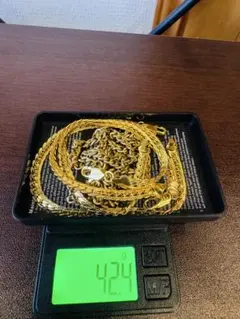 ゴールドチェーンネックレスセット 42.4g