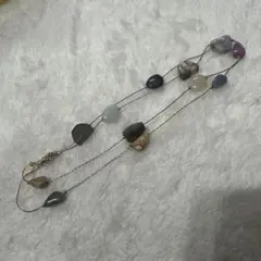 ZARA 天然石ロングネックレス 多色