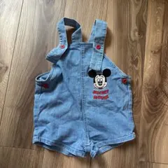 ミッキーマウス デニムオーバーオール 90 ディズニー