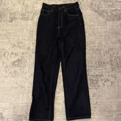 gu 神デニム　ハイウエストストレートデニム　S