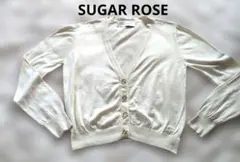 ♥本日特別価格【SUGAR ROSE】ビジューボタン 長袖カーディガンのサムネイル