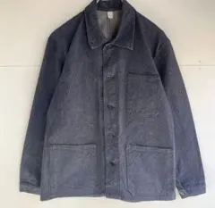 ヴィンテージ フレンチ デニム カバーオール ユーロ ワーク 古着 ビンテージ