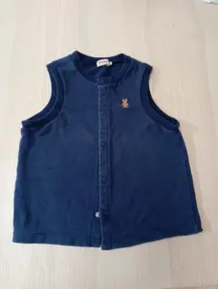 【月末SALE】【MIKIHOUSE】ネイビーベスト　Ｌ(120〜130)