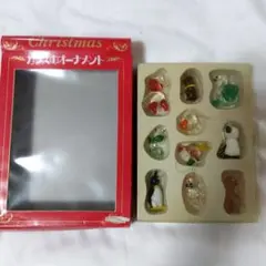 クリスマス ガラスオーナメント 10個セット