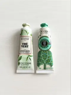 新品 ロクシタン グリーンティ スパークリングリーフ ハンドクリーム 2点