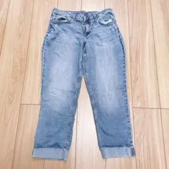 リー ジーンズ ロールアップ 無地 12 青 綿 デイリー