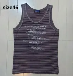 NICOLE CLUB FOR MEN　ストライプ タンクトップ　46のサムネイル