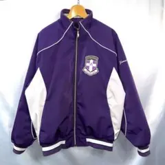 【美品】同志社大学 選手支給　ナイロンジャケット 野球　パープル 紫
