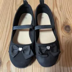 リボン付きブラックフォーマルシューズ 20cm