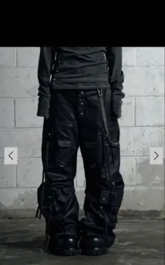 Rosen Kreuz】ZIP WIDE BAGGY PANTS - メルカリ