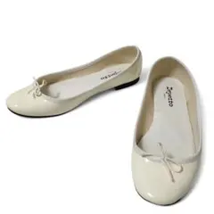 repetto レペット バレエシューズ エナメル ホワイト 39 24.5cmのサムネイル