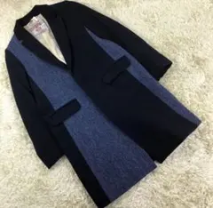 激レア‼️ ウール100 ヴィンテージ ハリスツイード ウールコート ロングコート