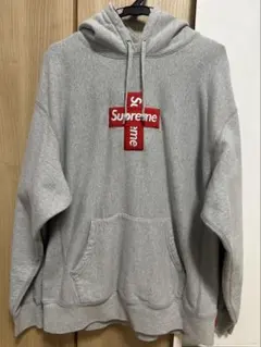 Supreme クロスボックスロゴ　パーカー XLサイズ Supreme Cross Box Logo Hooded Sweatshirt グレー XLサイズ｜Yahoo