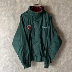 ヴィンテージZENICA トラクタープル 刺繍ジャケット 緑 L 90s 古着