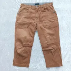 レイジブルー 茶 ワーク パンツ S コットン カジュアルのサムネイル