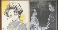鬼滅の刃　ufotable AnimeJapan 複製ミニ色紙　狛治　恋雪