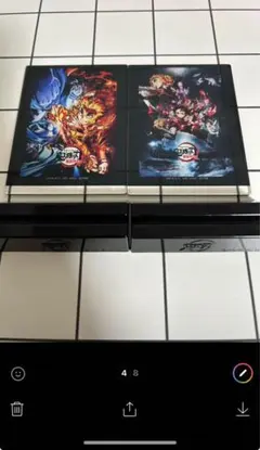 鬼滅の刃一番くじ～上弦の参～ F賞ミニアートボード2種類　無限列車編