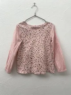 GAP 星柄 長袖カットソー ピンク